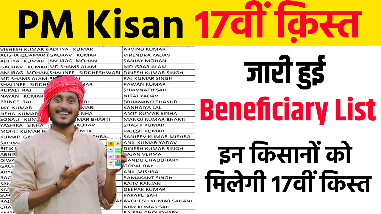 PM Kisan Yojana 17th Kist Beneficiary List 2024